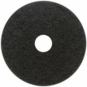 GENUINE JOE Floor Stripping Pad - 18in Diameter - Black, 5PK GJO18404